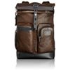 Watch Tumi Alpha Bravo Luke Leather Roll-Top Backpack, Dark Brown